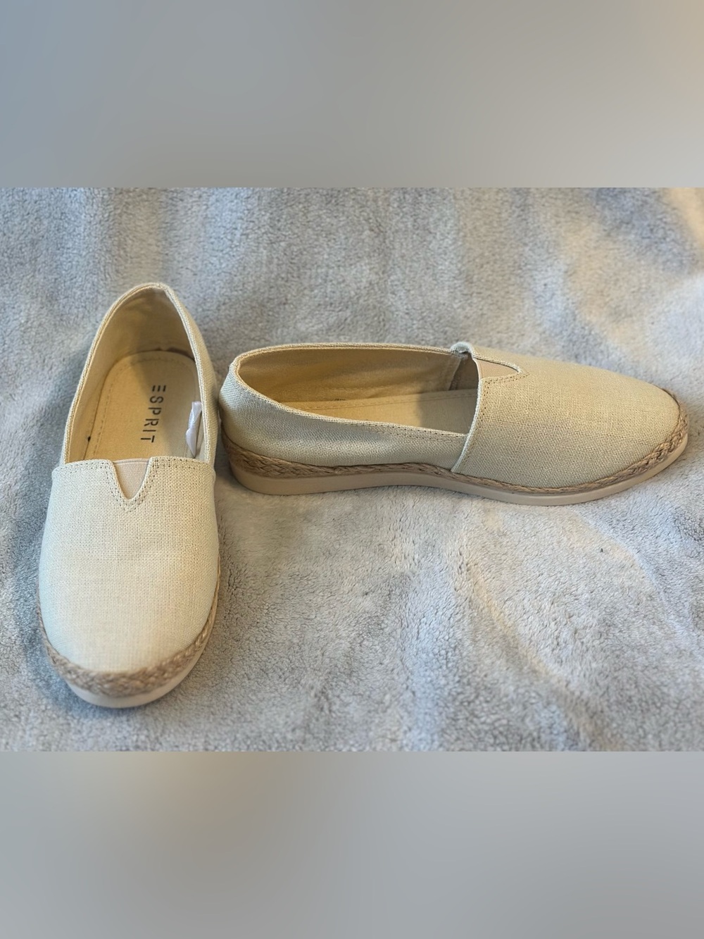 Esprit Natural Canvas Slip-On Espadrilles